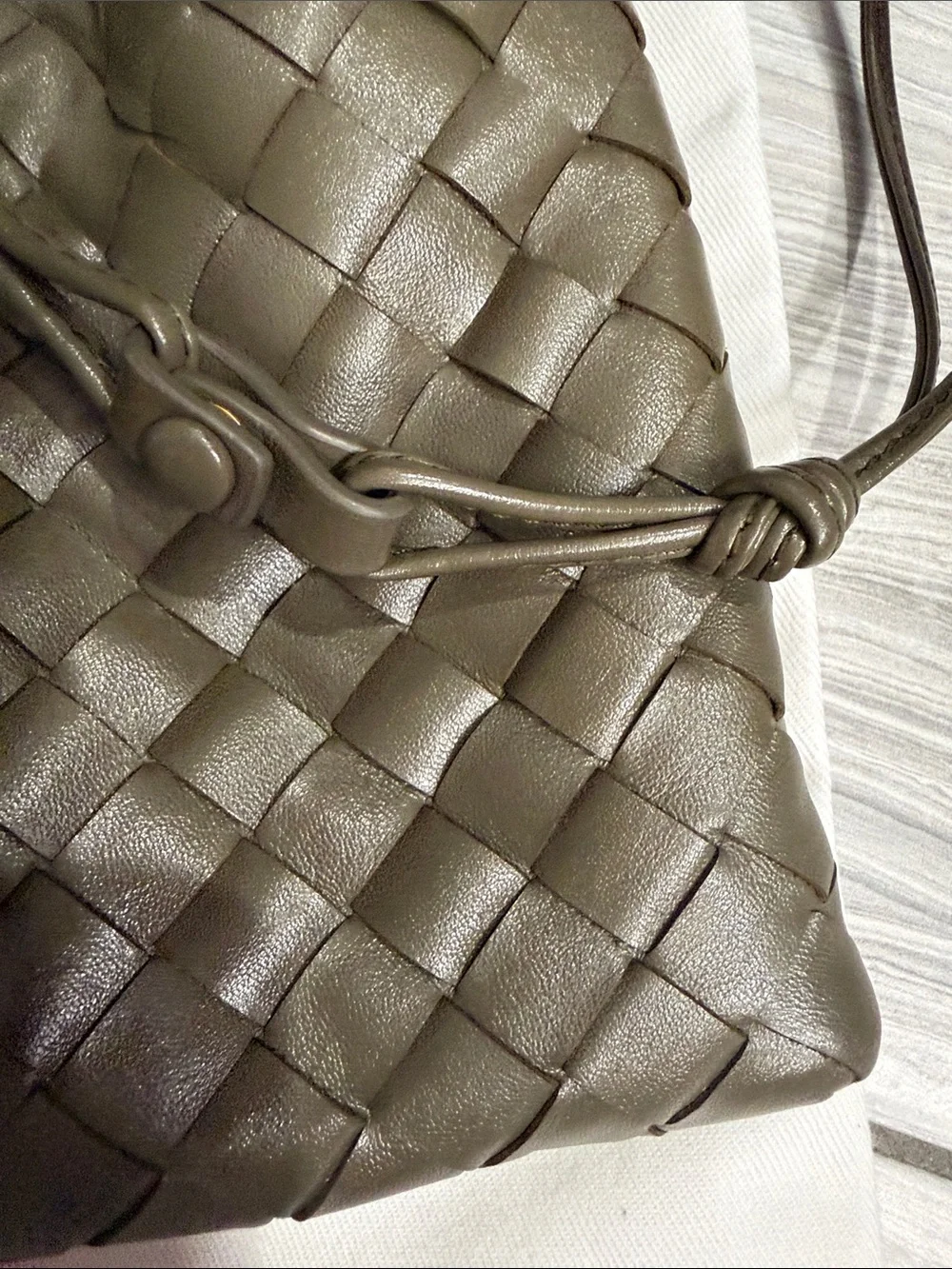 Bottega Veneta Medium Pouch in Cypress Green - Picture 5 of 16